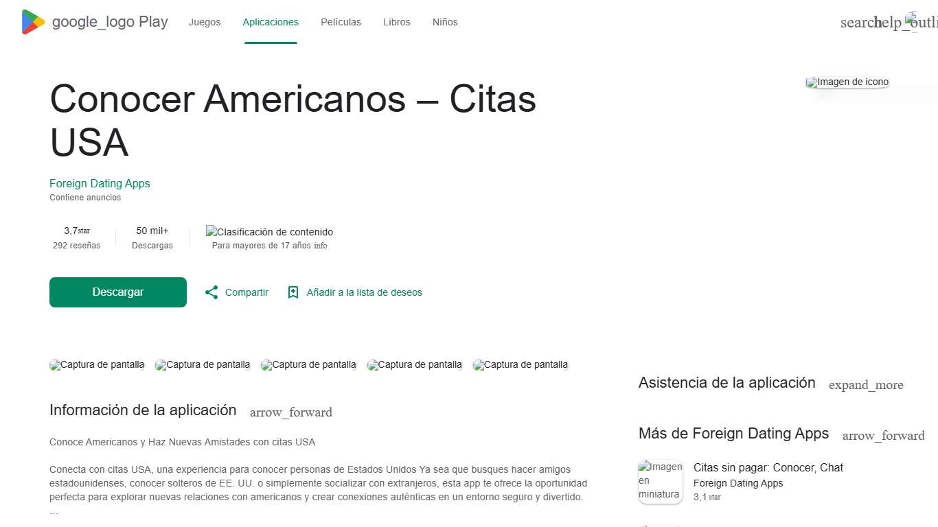 Conocer Americanos – Citas USA - Aplicaciones en Google Play