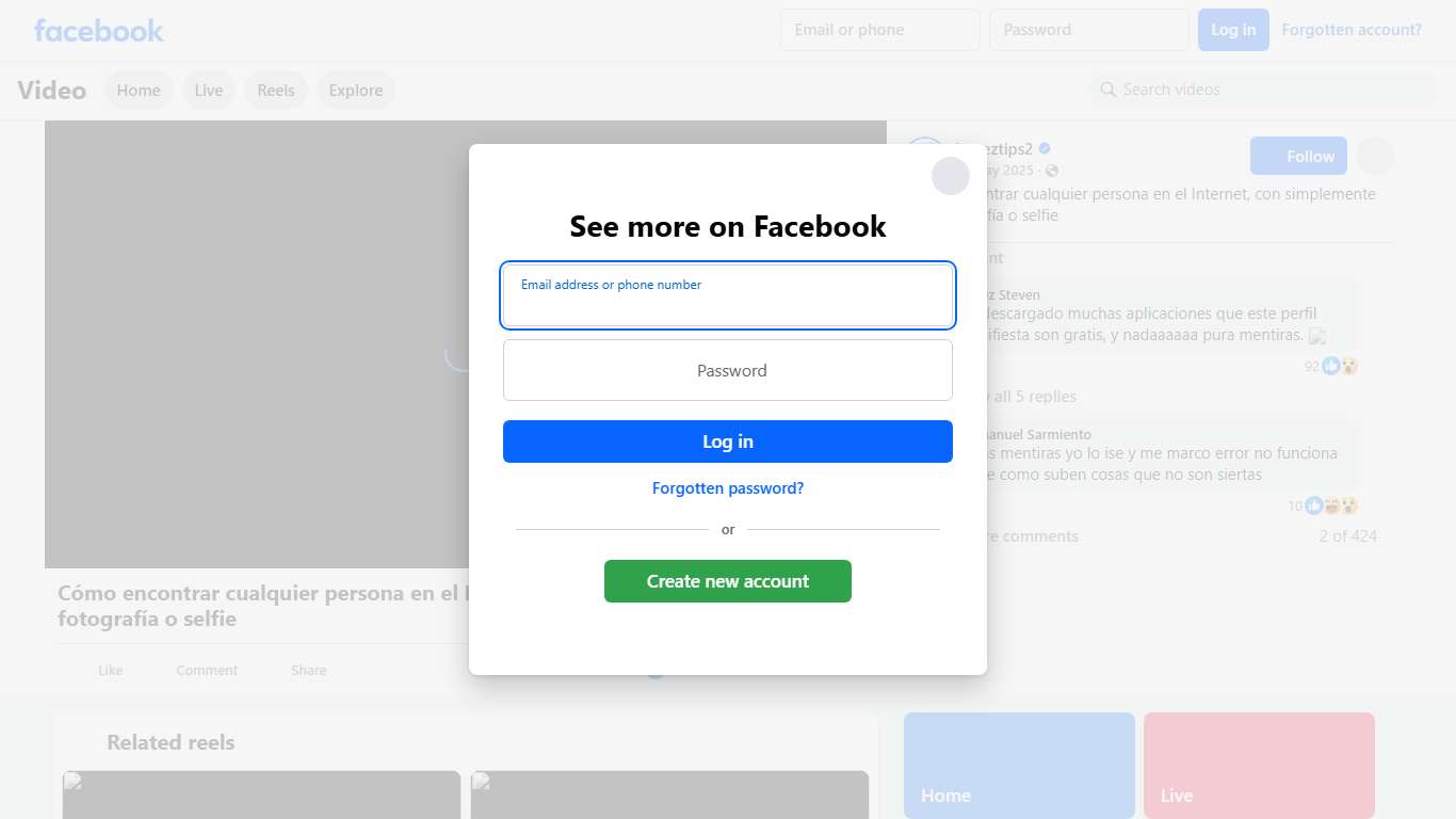 Cómo encontrar cualquier persona en el Internet, con simplemente una fotografía o selfie Lopeztips2 Facebook